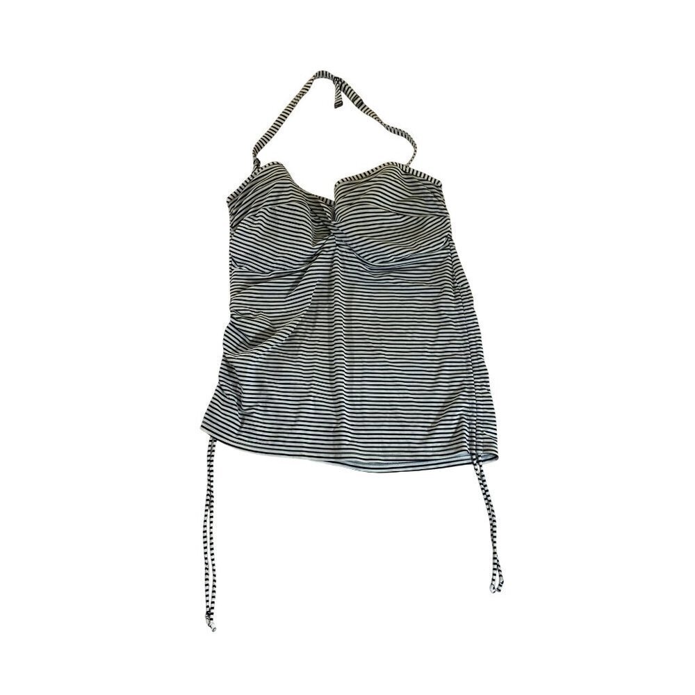 Panache Women's Halter Striped Swim Tankini Suimsuit Tank - 40/DDD/F